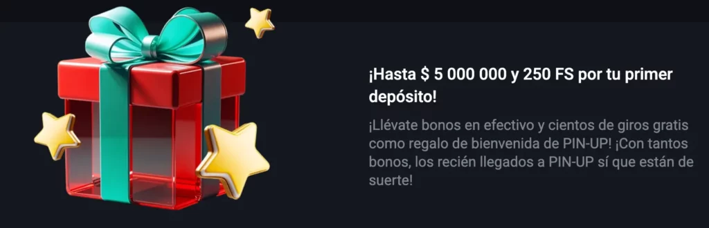 El Bono de Bienvenida de Casino Pin-Up Chile ofrece un 120% de bonificación y 250 Giros Gratis para usuarios nuevos
