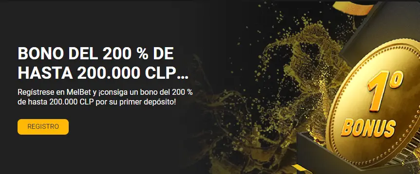 Captura de pantalla del bono de bienvenida Melbet para apuestas deportivas